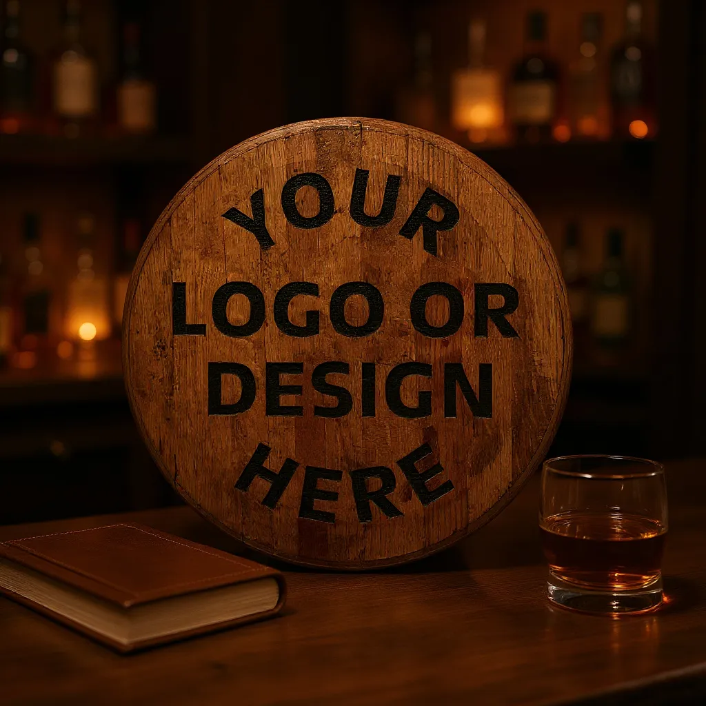 Custom 21" Whiskey Barrel Head Sign – Authentic & Personalized