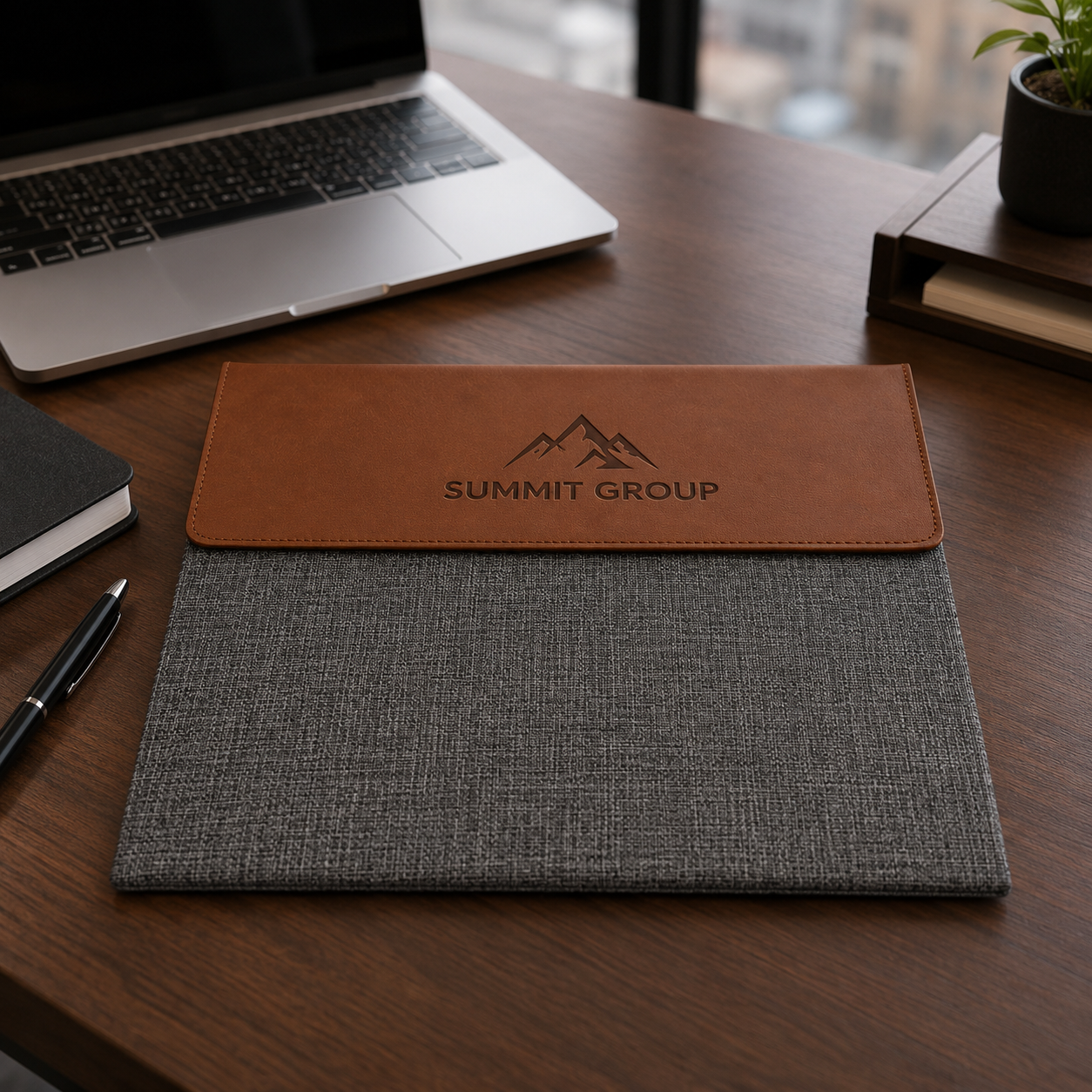 Leatherette Portfolio with Lined Pages