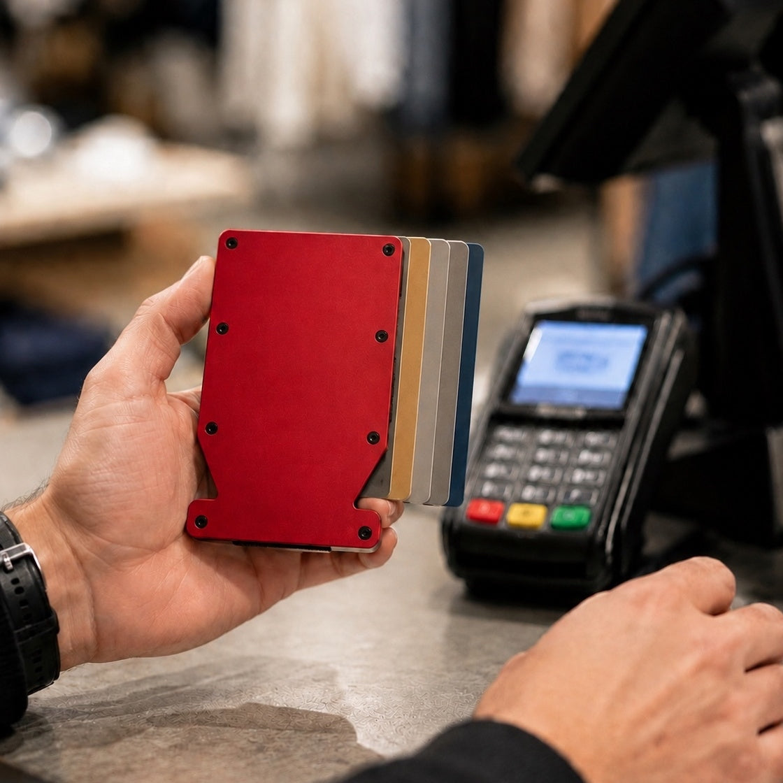 Minimalist RFID Wallet - Double Notch with Money Clip