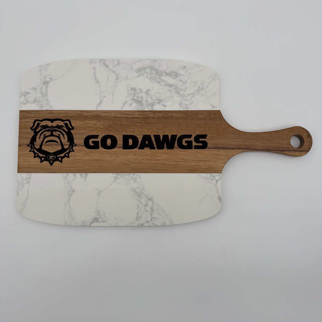 Elegant Custom Marble Serving Board 5 Piece Set- Perfect for Entertaining & Gifting