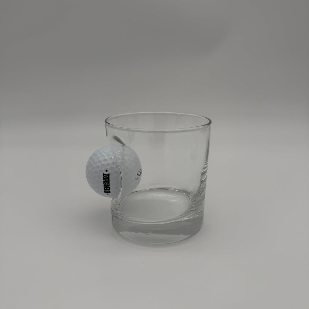BenShot Golf Ball 11 oz Rocks Glass - The Ideal Personalized Gift for Golf Enthusiasts
