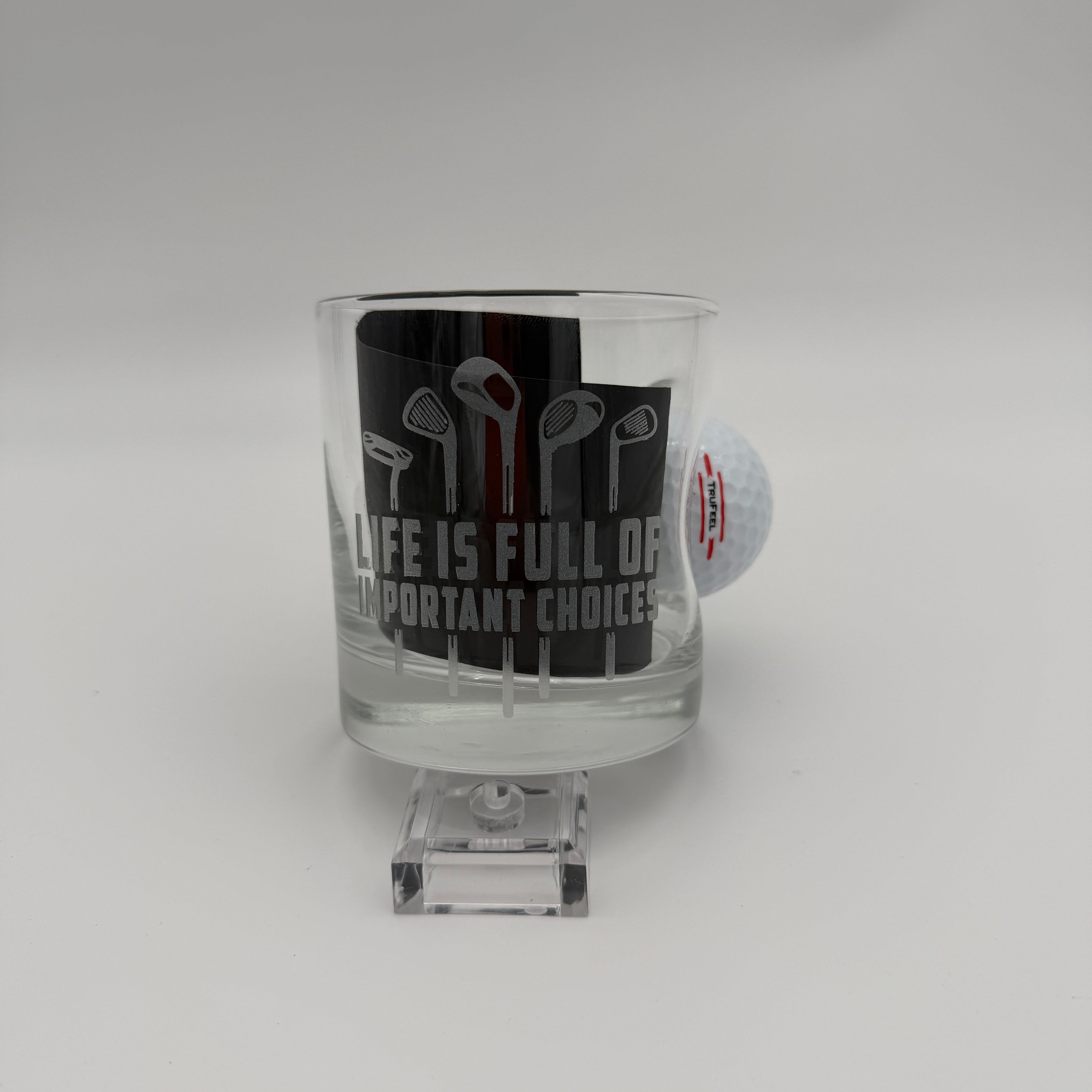 BenShot Golf Ball 11 oz Rocks Glass - The Ideal Personalized Gift for Golf Enthusiasts