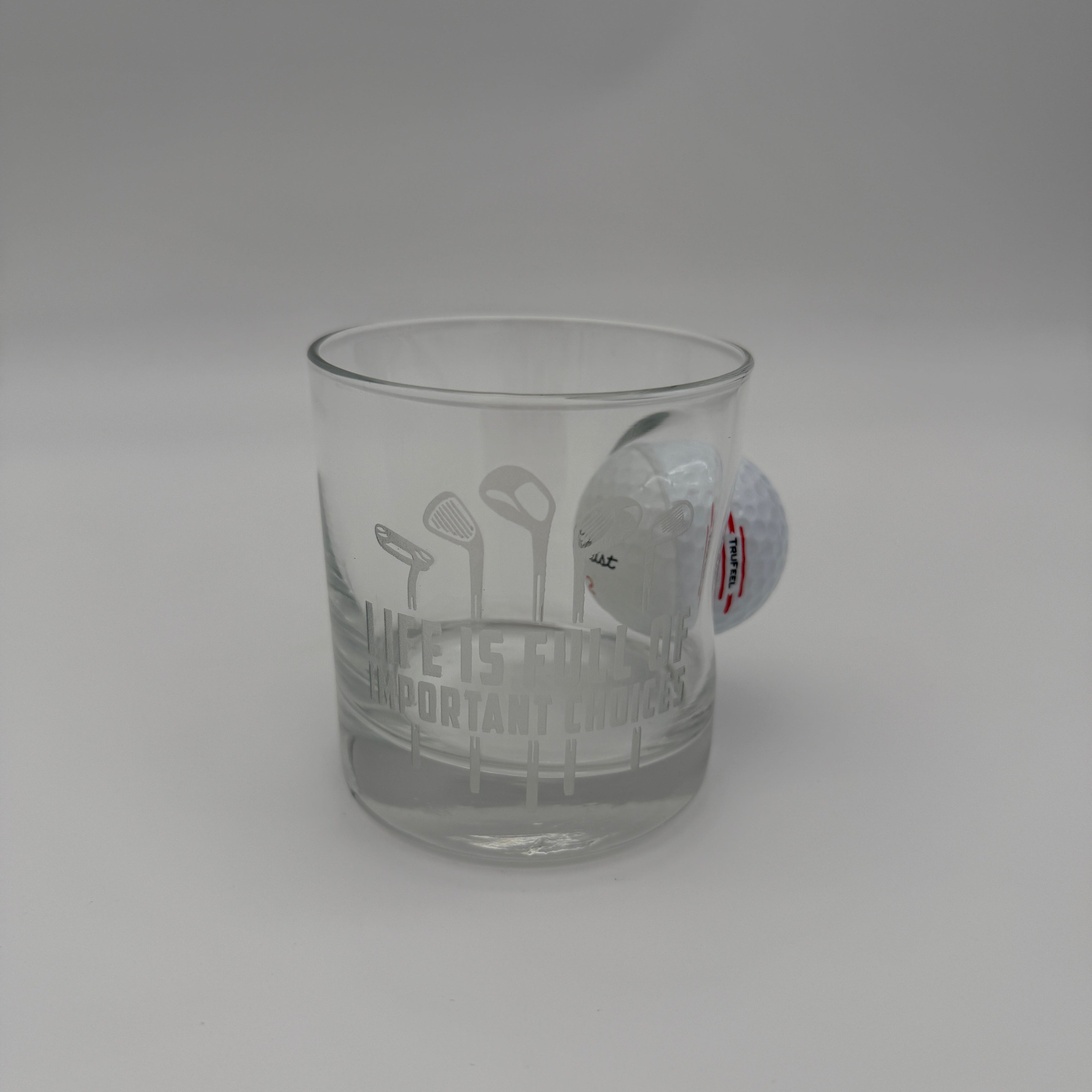BenShot Golf Ball 11 oz Rocks Glass - The Ideal Personalized Gift for Golf Enthusiasts