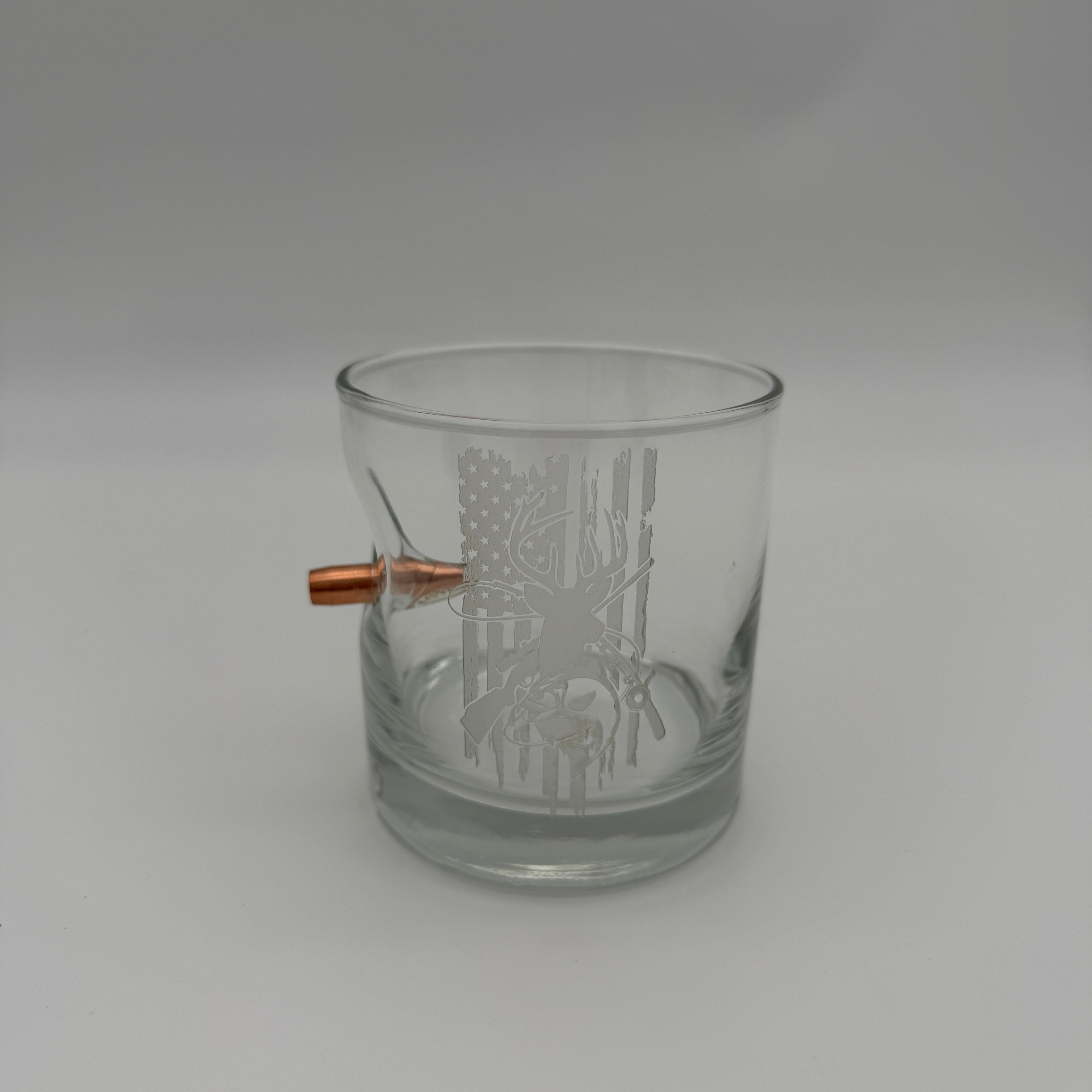 Custom BenShot .308 11 oz Rocks Glass - Unique Personalized Gift for Whiskey Lovers