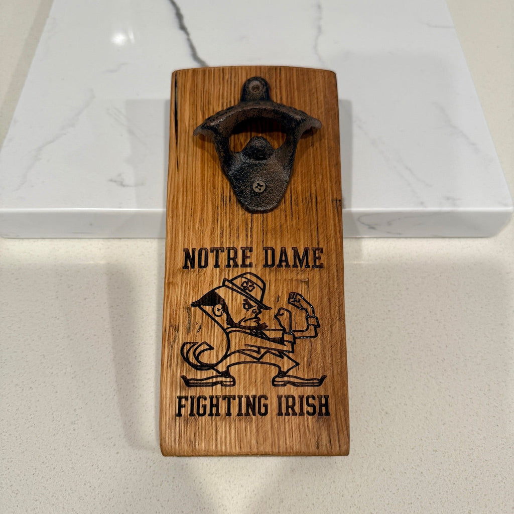 Custom Barrel Stave Bottle Opener - Unique Rustic Accessory For Your Bar