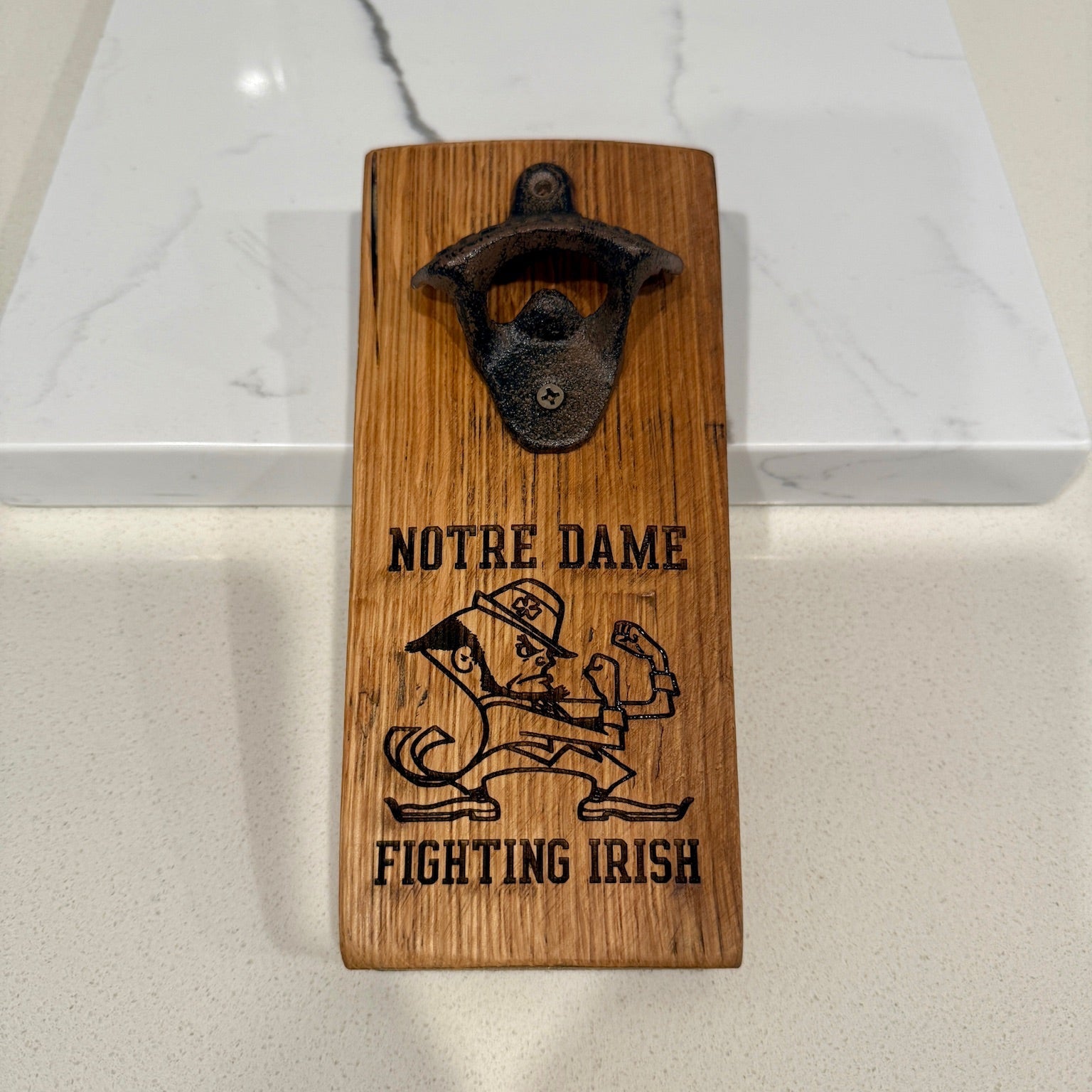 Custom Barrel Stave Bottle Opener - Unique Rustic Accessory For Your Bar