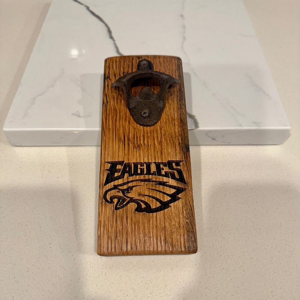 Custom Barrel Stave Bottle Opener - Unique Rustic Accessory For Your Bar