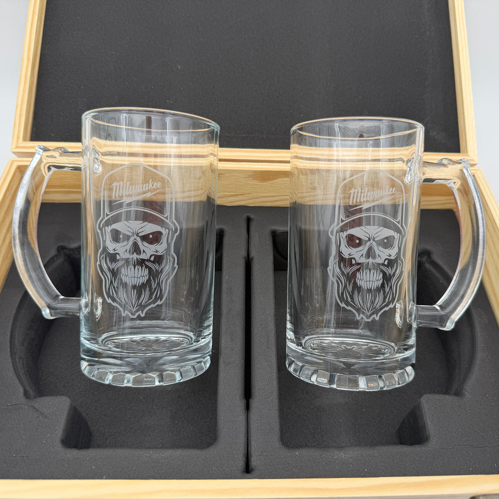 Personalized Beer Mug & Bottle Opener Box Set - Perfect For Beer Lovers