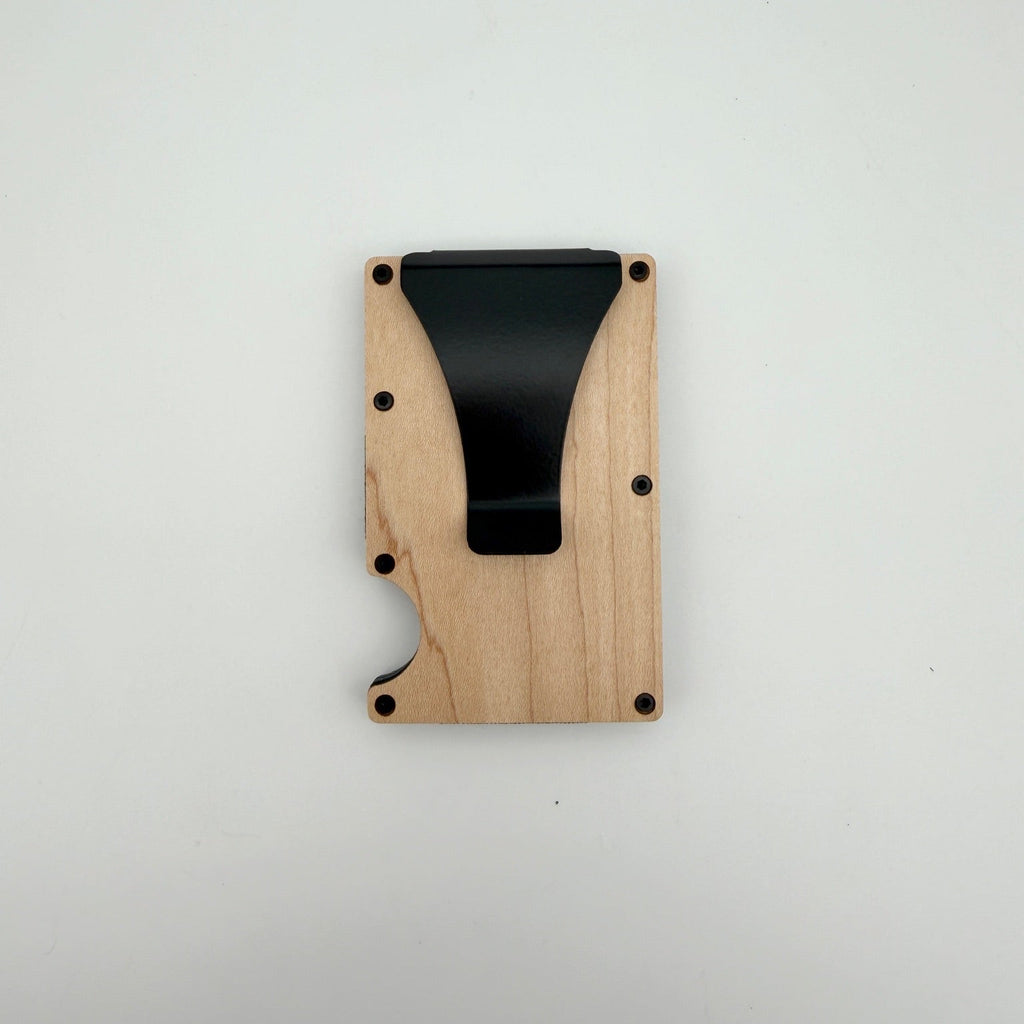 Minimalist RFID Wallet - Wood with Money Clip