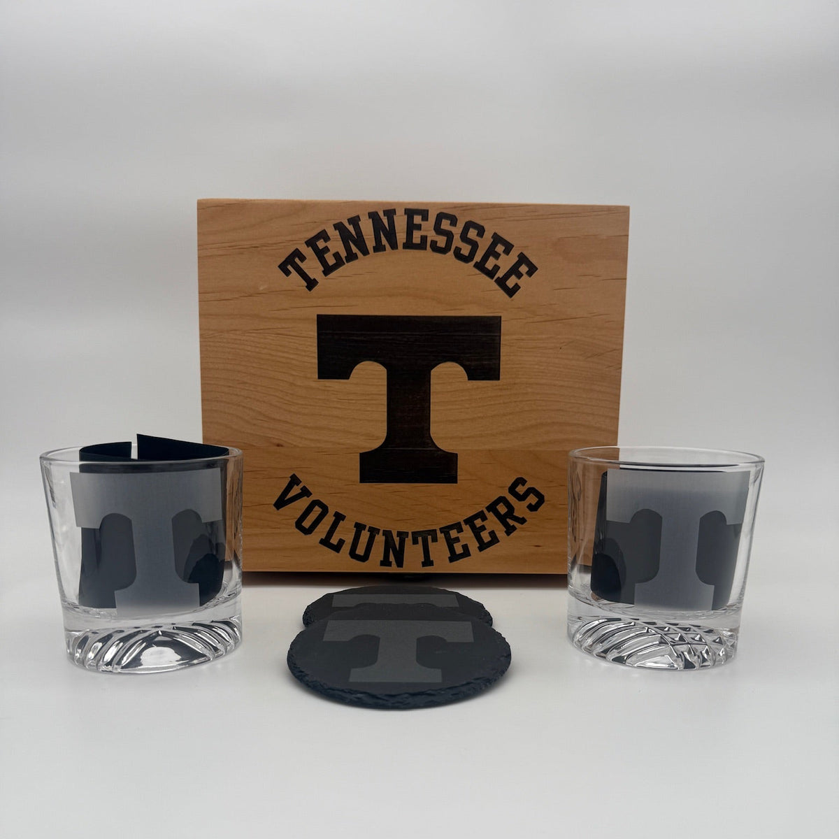Whiskey Glass & Coaster Box - Customizable Gift Set For Every Occasion