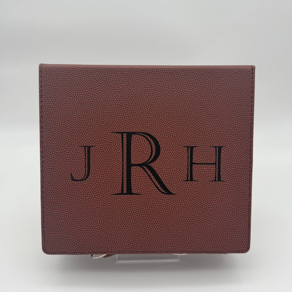 Custom Football Leatherette Poker Chip Set - Perfect For Game Day