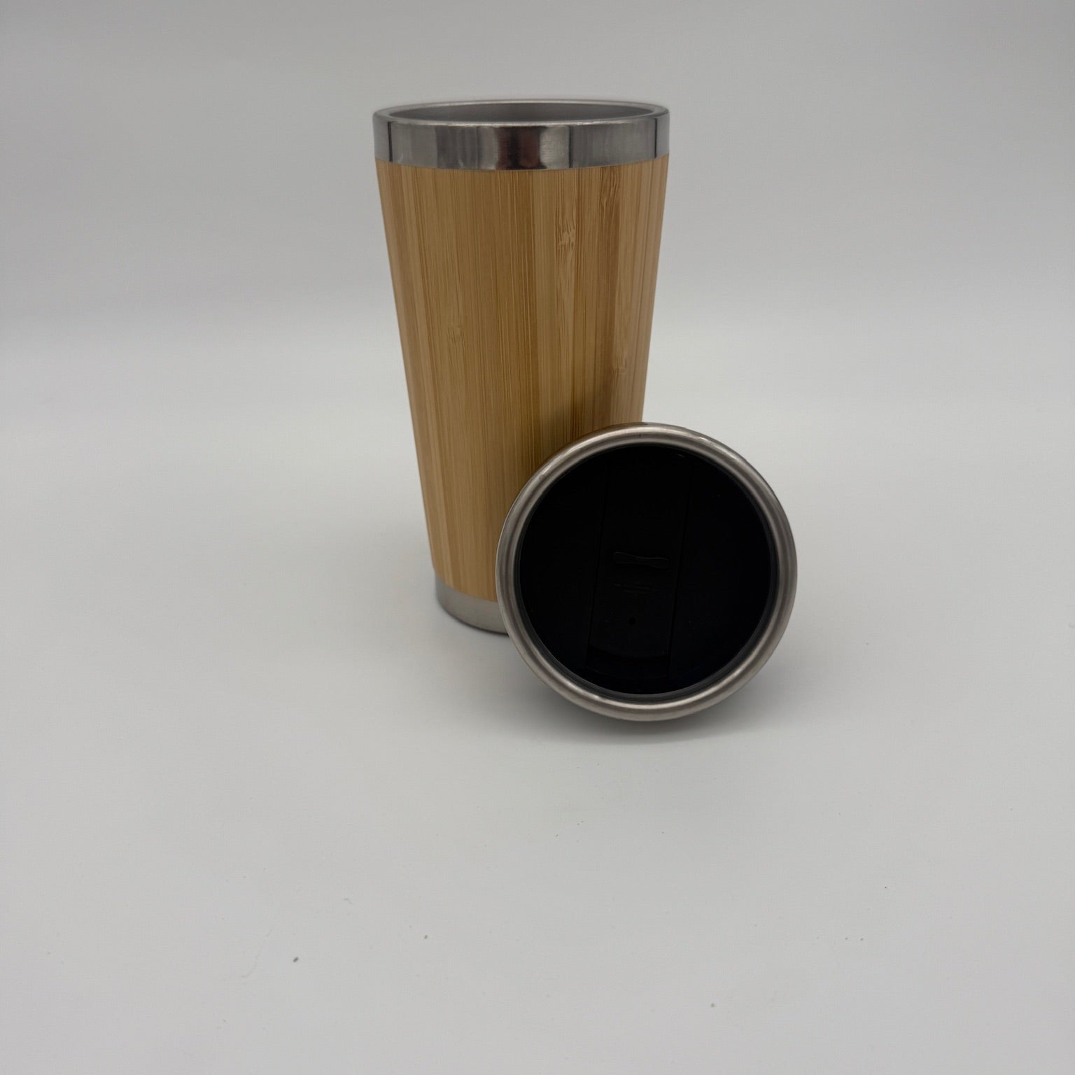 Engraved 16oz Bamboo Tumbler With Slider Lid - Unique Gift