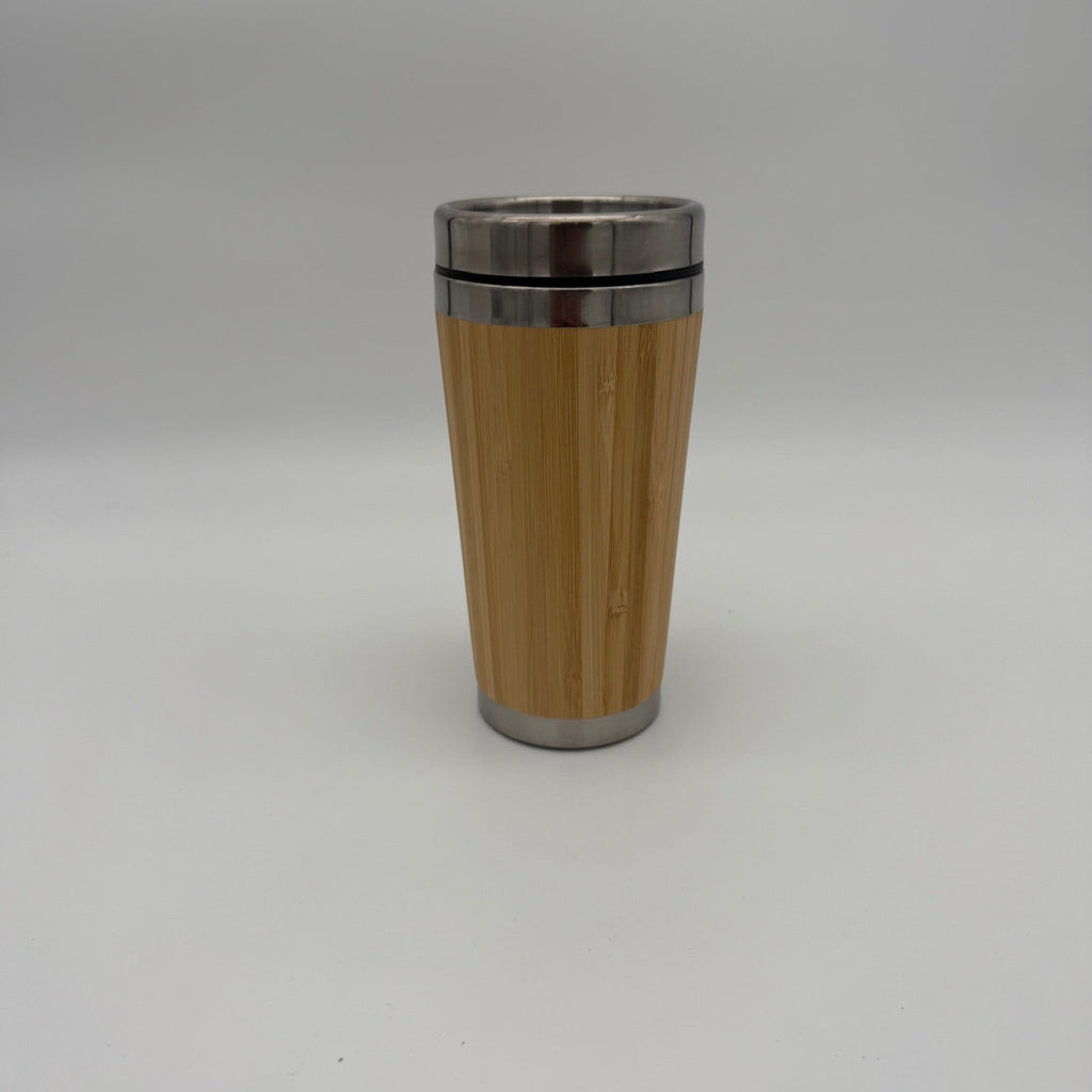 Engraved 16oz Bamboo Tumbler With Slider Lid - Unique Gift