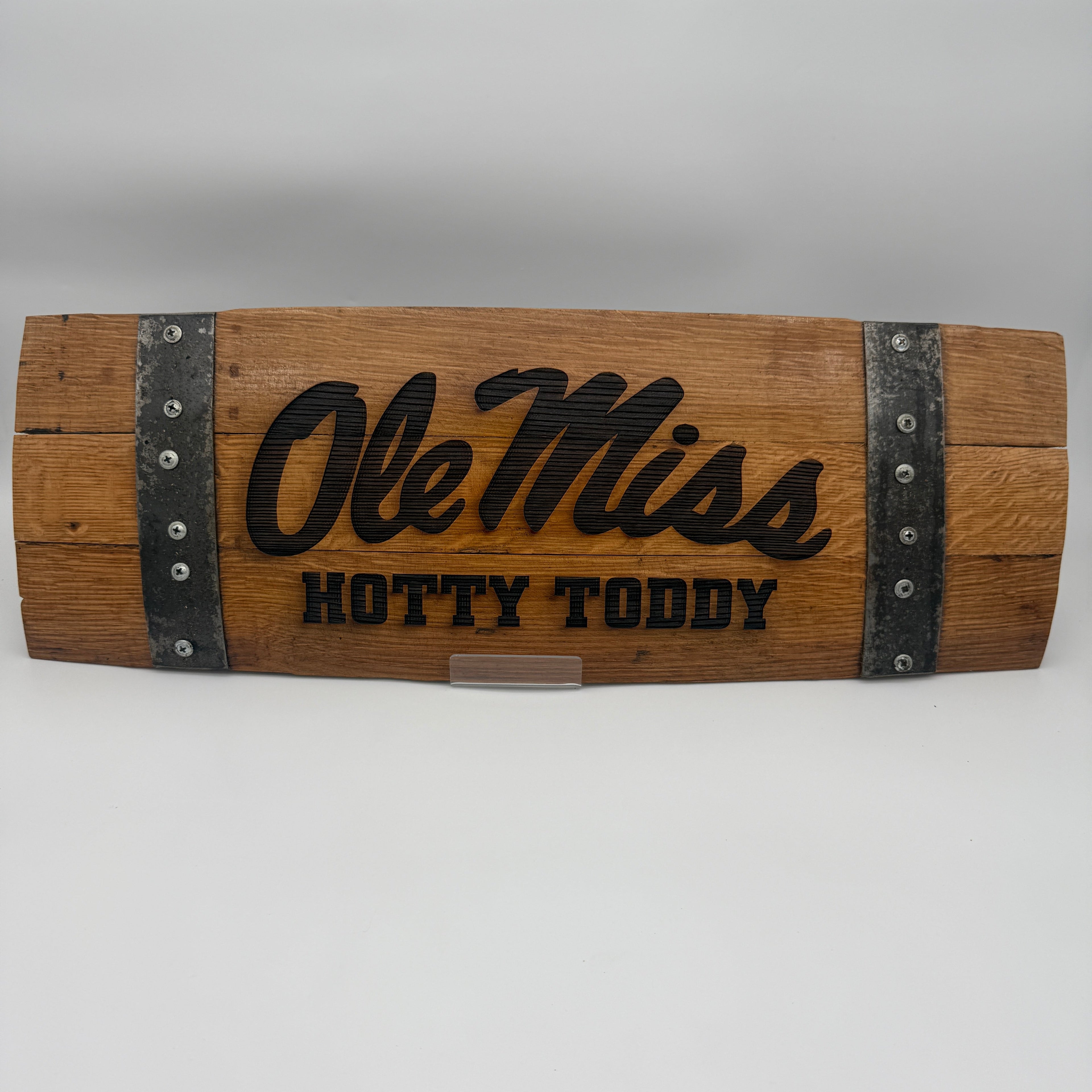 Personalized 28" Whiskey Barrel Stave Sign - Tailored Rustic Charm For Any Space