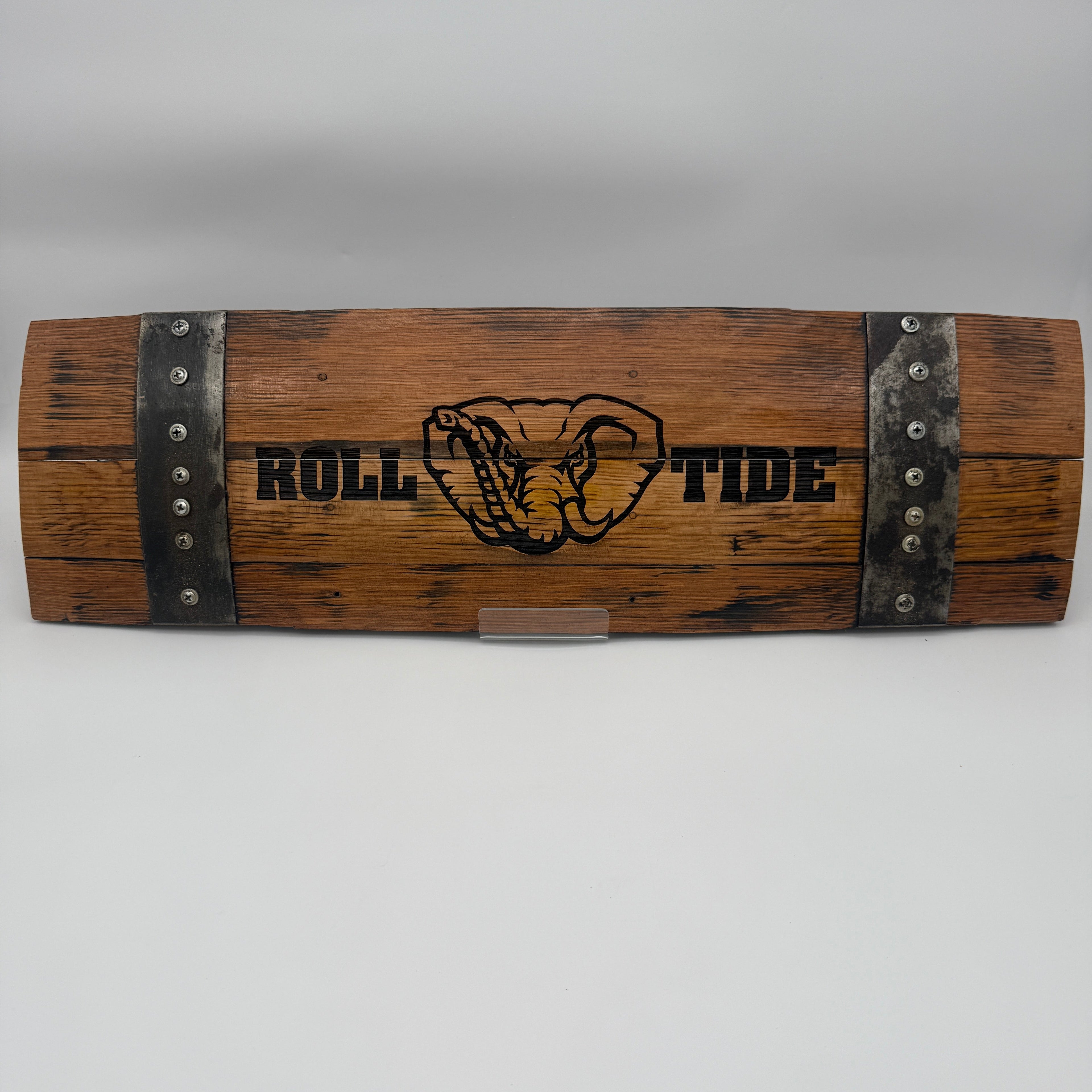 Personalized 28" Whiskey Barrel Stave Sign - Tailored Rustic Charm For Any Space
