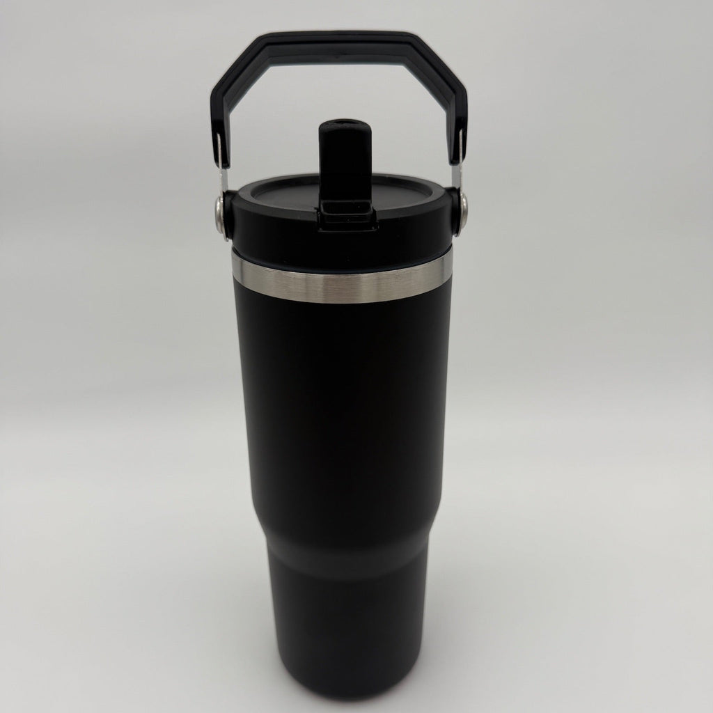 Personalized Black 30oz Water Bottle With Sip Lid And Handle - Perfect For Active Lifestyles