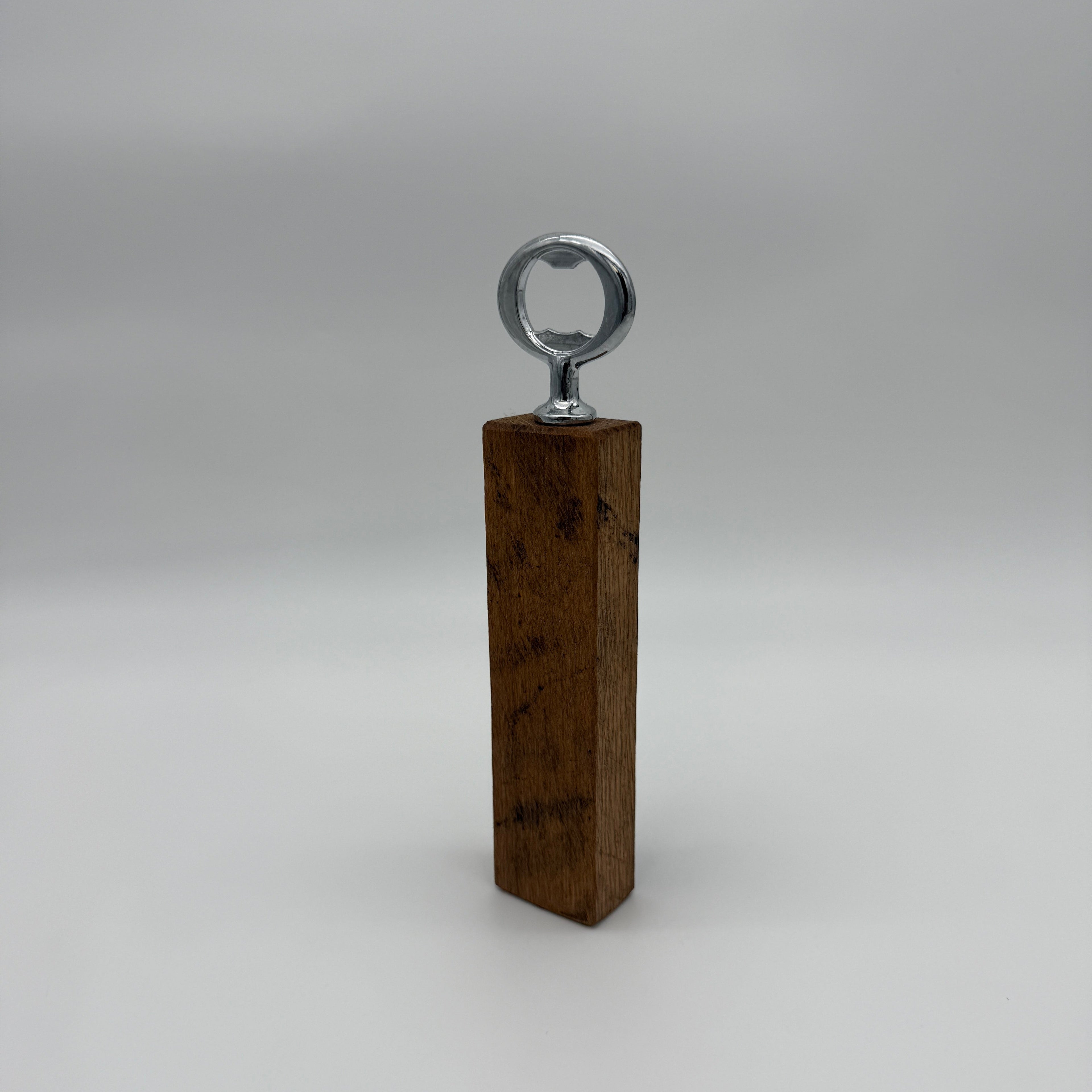 Artisan Custom Whiskey Barrel Bottle Opener - Rustic Charm For Every Occasion
