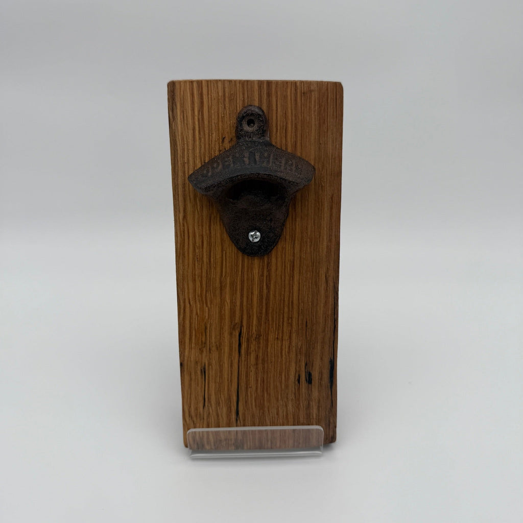 Custom Barrel Stave Bottle Opener - Unique Rustic Accessory For Your Bar