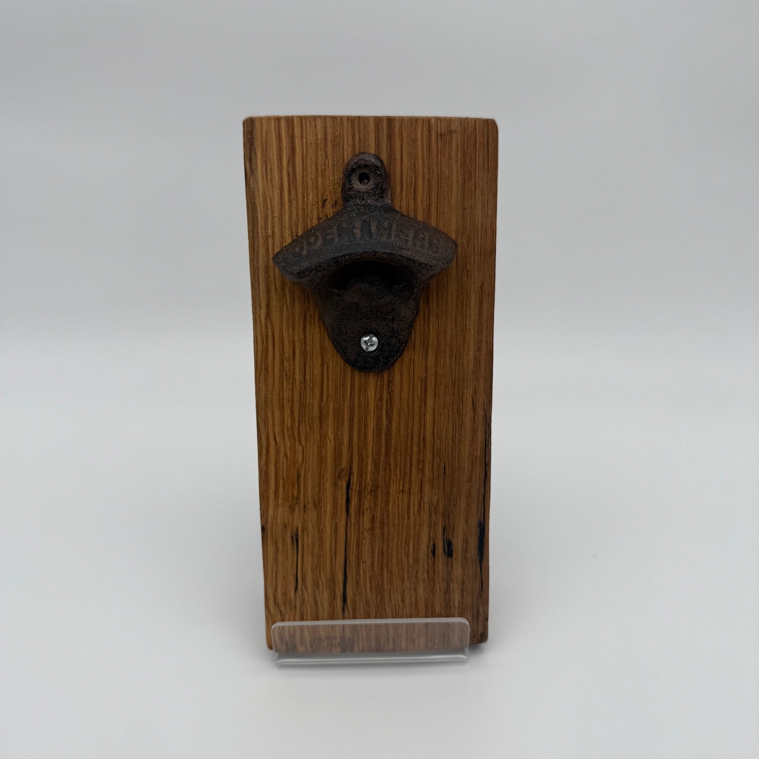 Custom Barrel Stave Bottle Opener - Unique Rustic Accessory For Your Bar