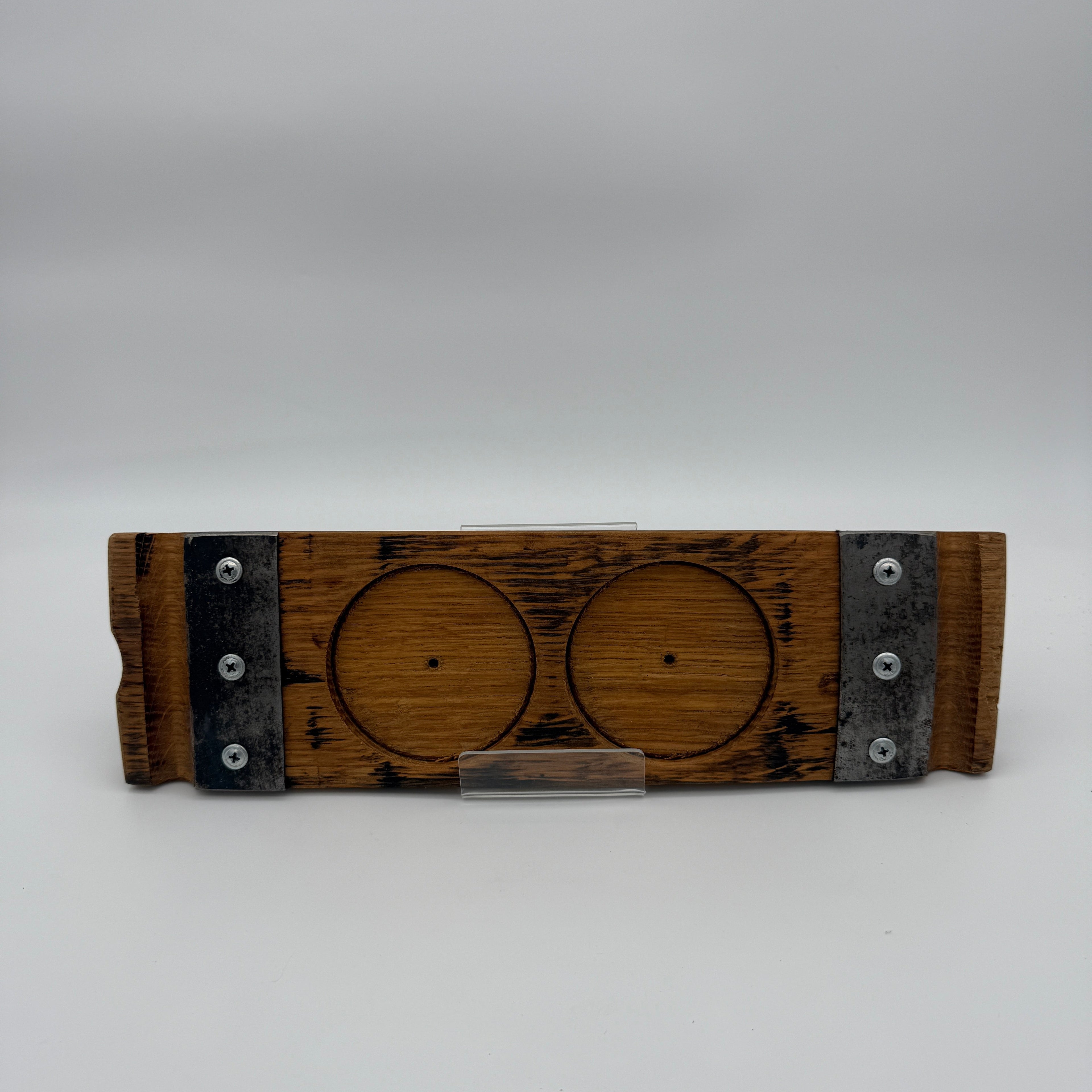 Custom Double Hole Coaster and Cigar Holder - Perfect For Cigar Lovers