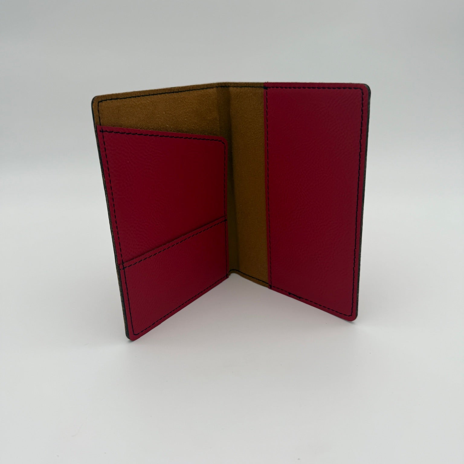 Personalized Leatherette Passport Holder - Stylish & Durable Travel Accessory