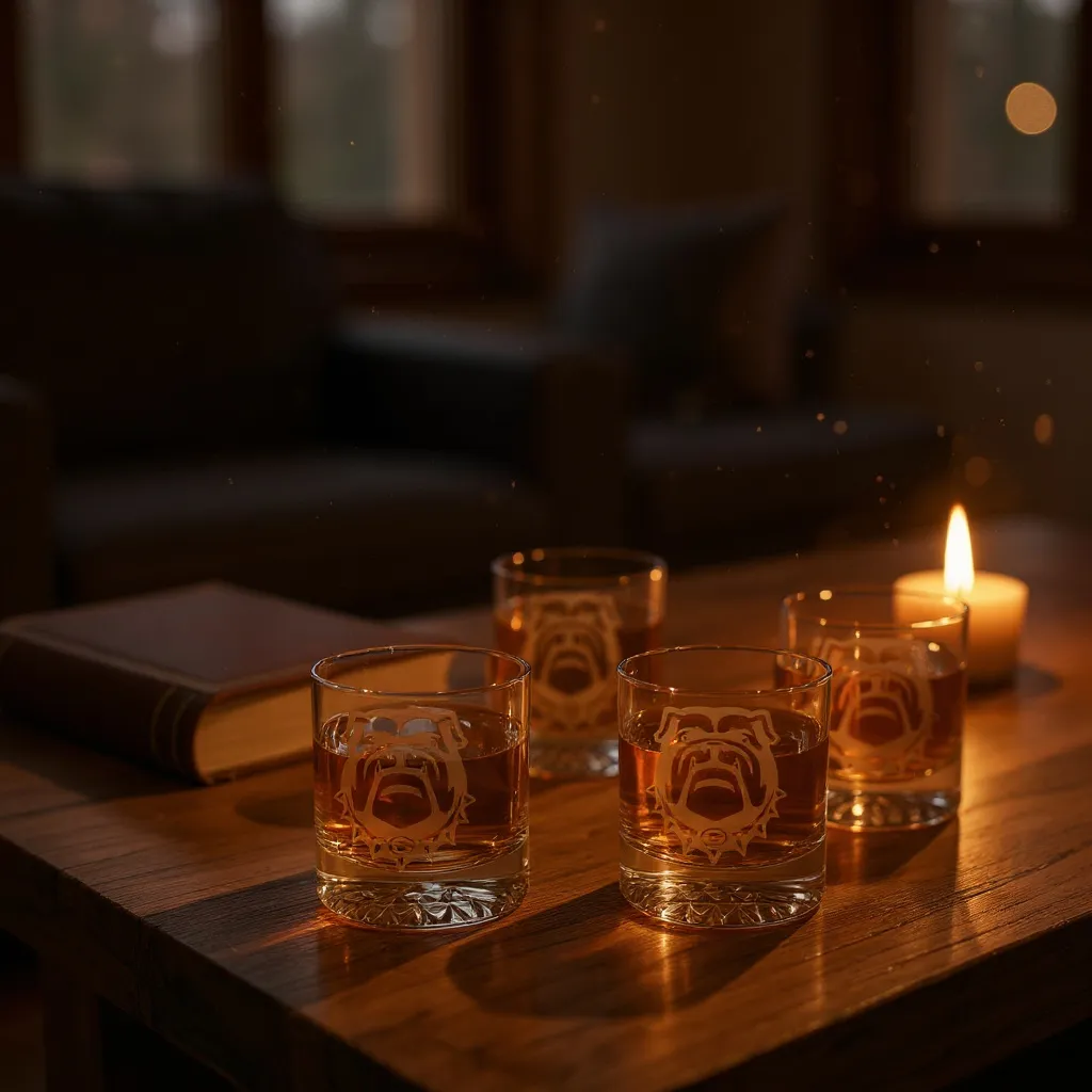 Whiskey Lovers' Custom Glass Set (4) - Unique Personalized Options
