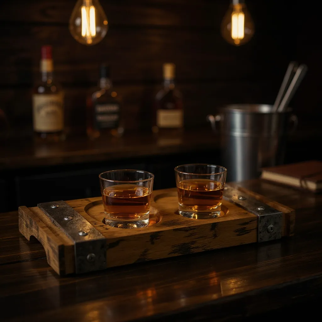 Custom Double Hole Coaster and Cigar Holder - Perfect For Cigar Lovers