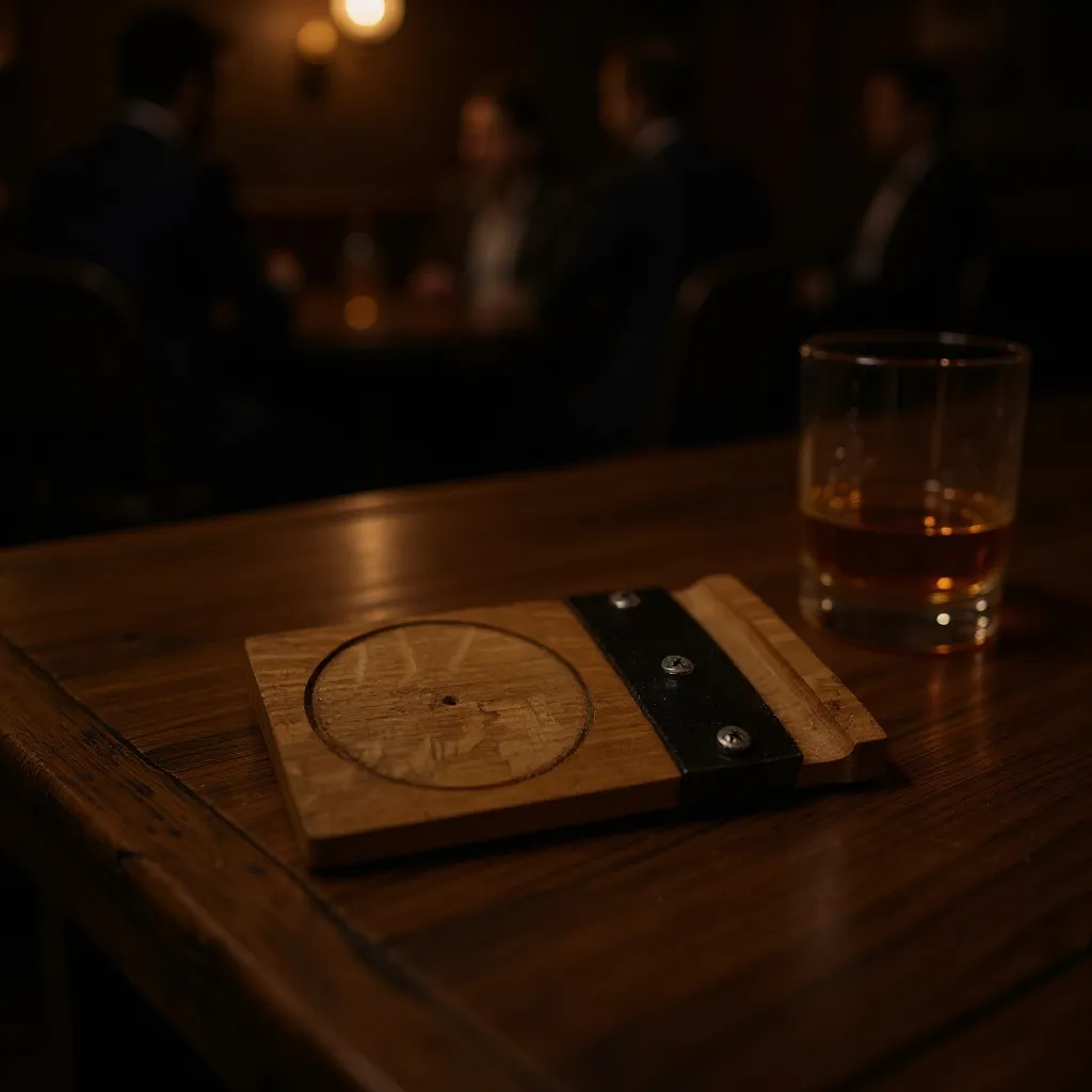 Custom Single Hole Coaster and Cigar Holder - Perfect For Cigar Lovers
