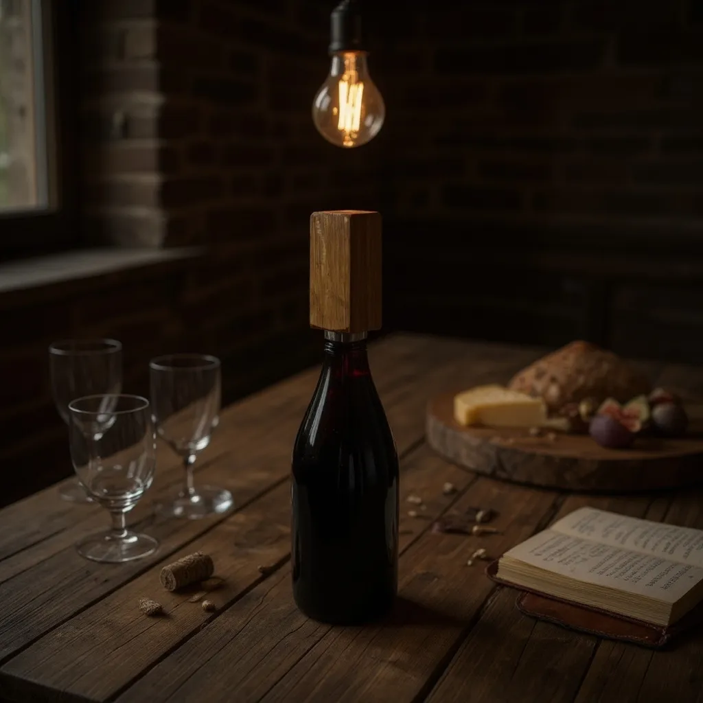 Engraved Wine Barrel Wine Stopper - Unique Accessory For Wine Lovers