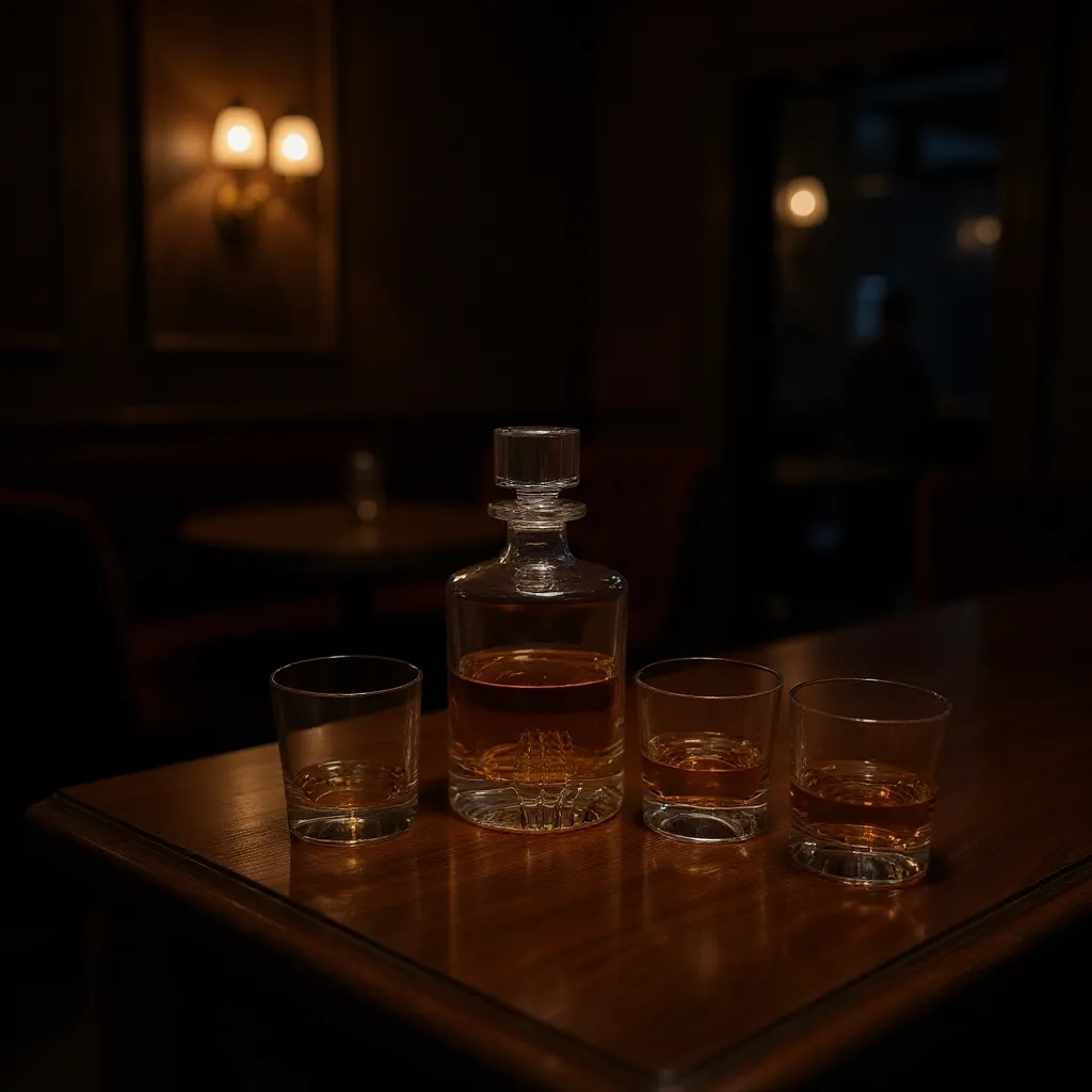 Custom Whiskey Decanter And Glass Set (4) - Personalize Your Spirts Experience