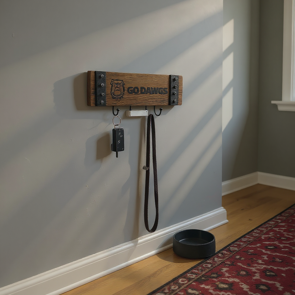 Custom Barrel Stave Key Holder - Rustic Charm For Your Home