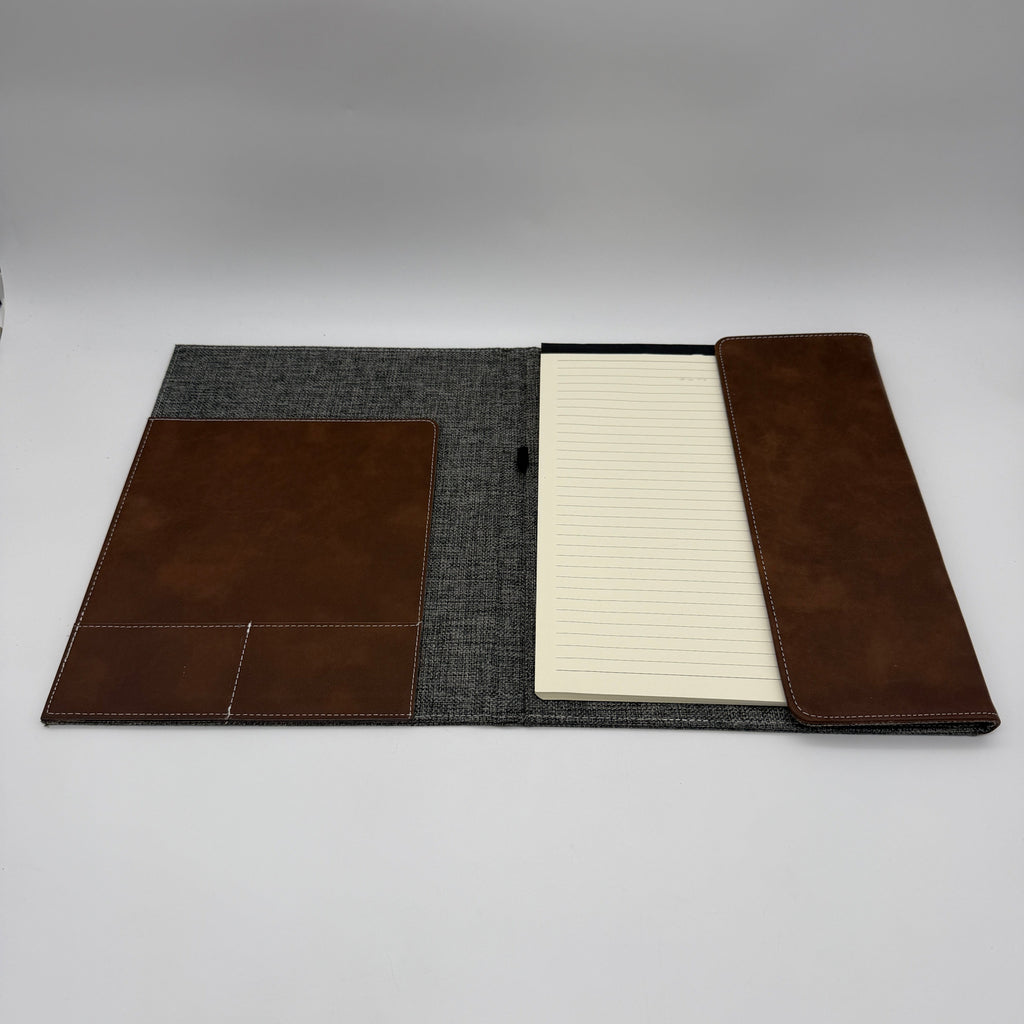 Leatherette Portfolio with Lined Pages