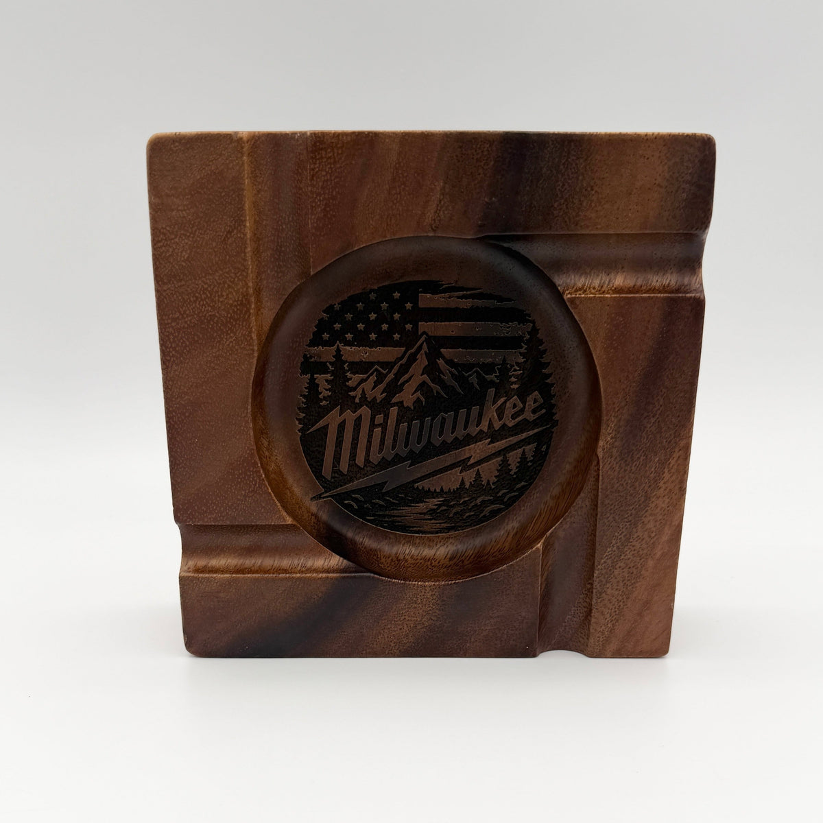 Black Walnut Cigar Ashtray - Perfect For Cigar Lovers