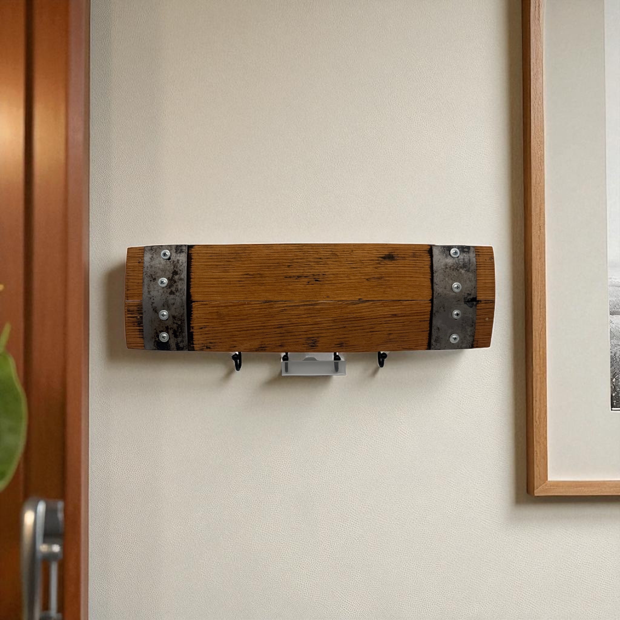 Custom Barrel Stave Key Holder - Rustic Charm For Your Home