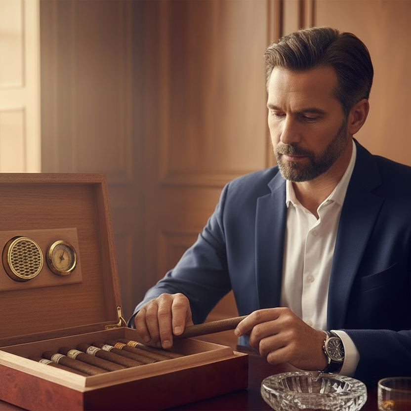 Personalized Cigar Humidor Box - Customizable Design For Cigar Lovers