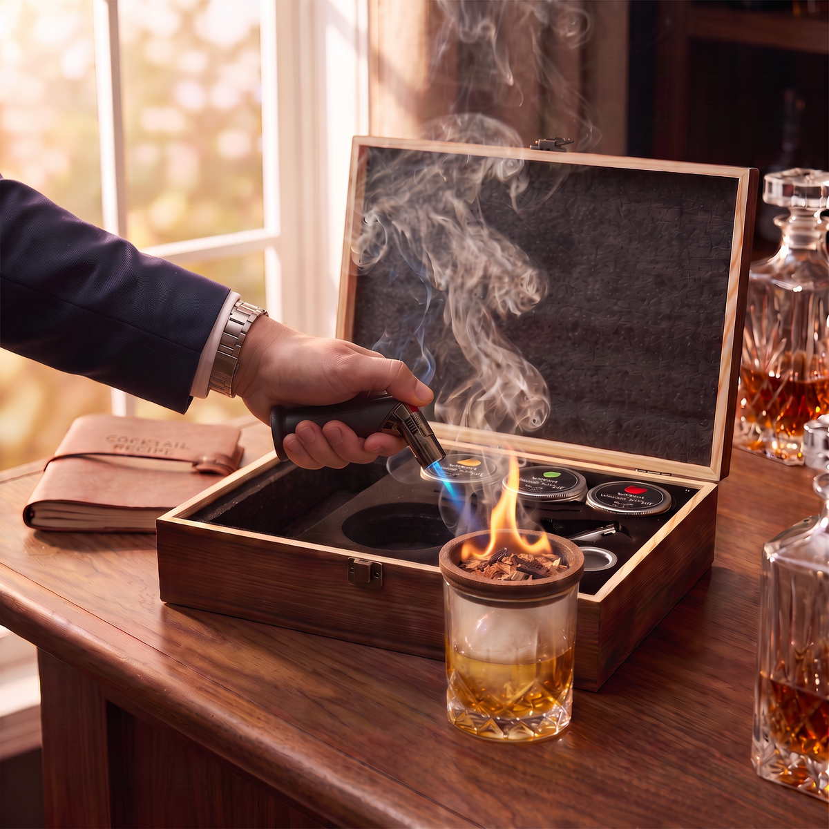 Premium Whiskey Smoker Box - Personalize Your Flavor Experience