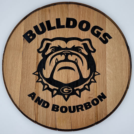 Bulldogs & Bourbon Barrel Head