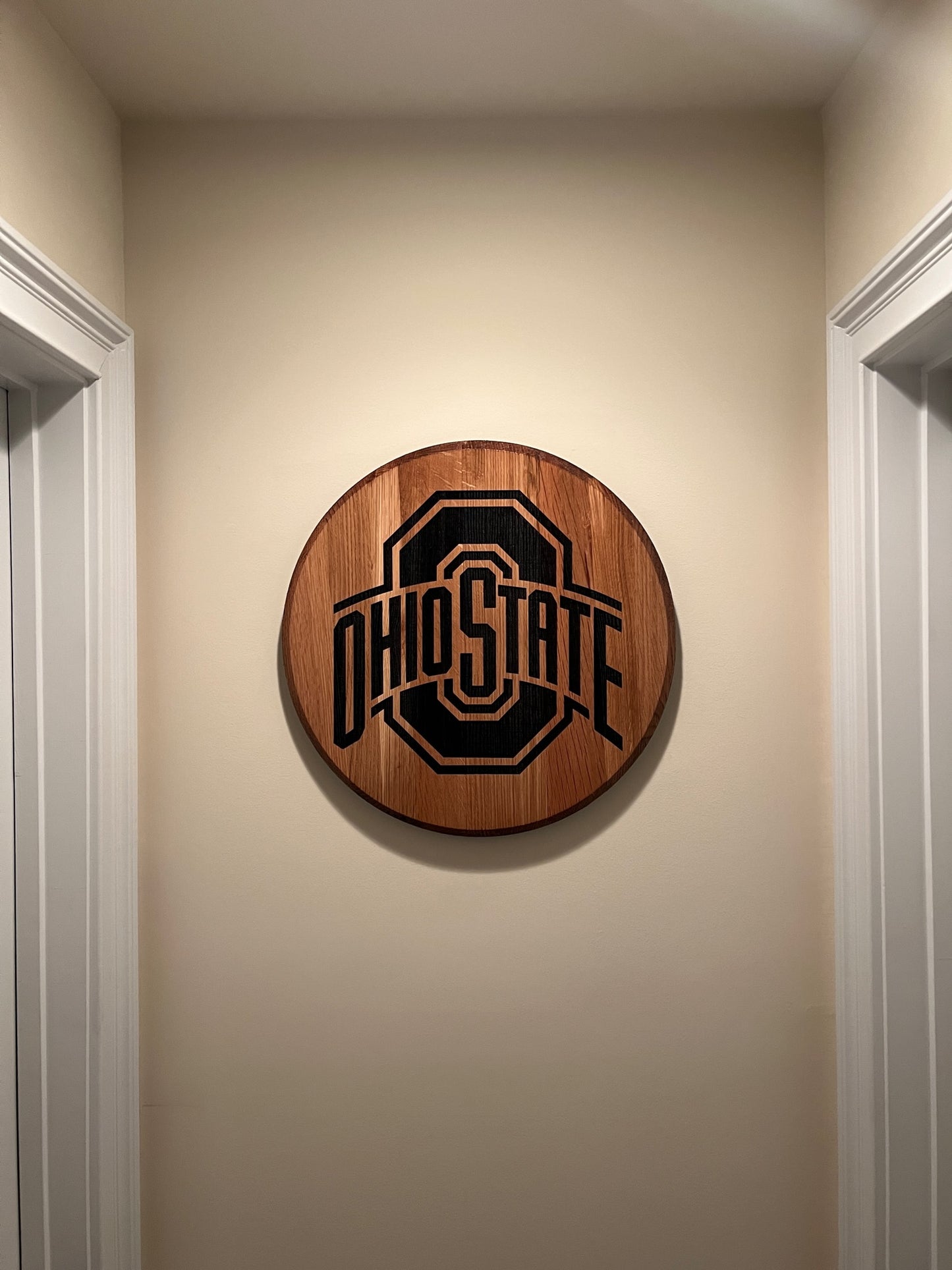 Ohio State Bourbon Barrel Head